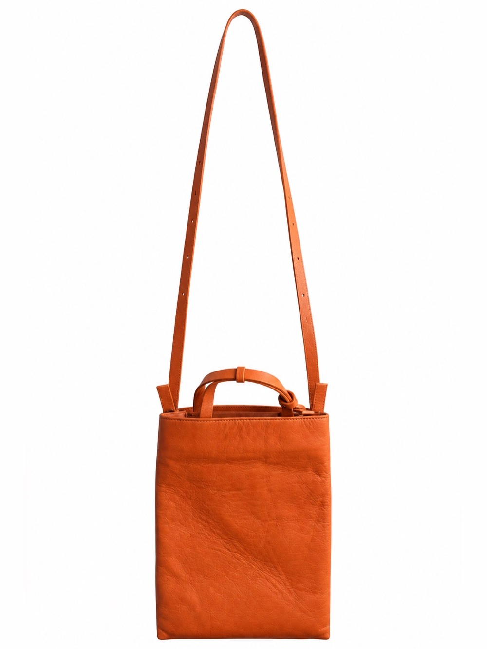 COS Women’s Orange Genuine Leather Crossbody Bag